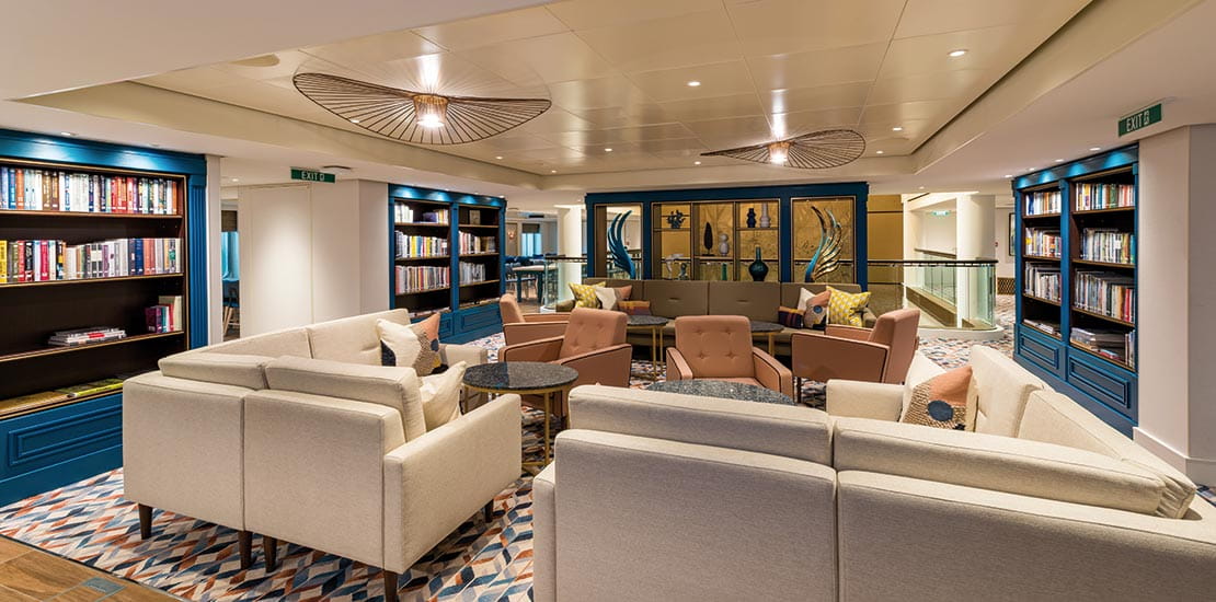 The perfect spot to use the ship's free Wi-Fi